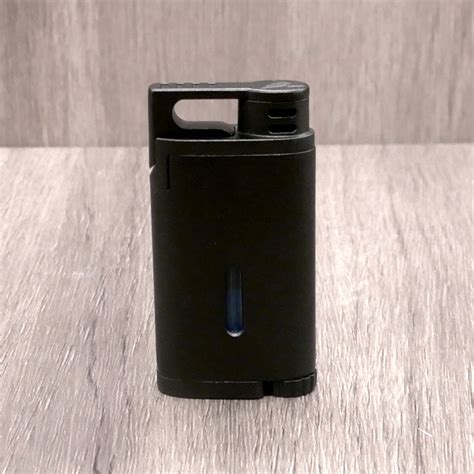 Colibri Belmont Single Jet Flame Lighter Metallic Black