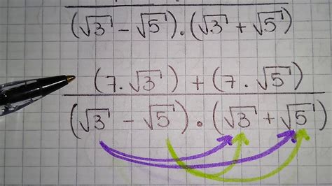 Racionalizaci N De Denominadores Tercer Caso Primer Ejemplo Youtube
