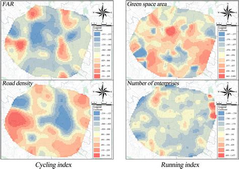 Frontiers Spatially Varying Impacts Of The Built Environment On