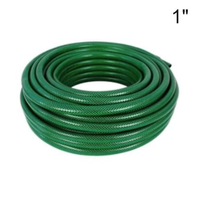 Rollo De Manguera Verde Tipo Culebra Resistente Pulgada Mts