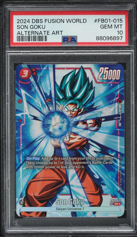 Dragon Ball Super Fusion World Awakened Pulse Alt Art Son Goku Psa