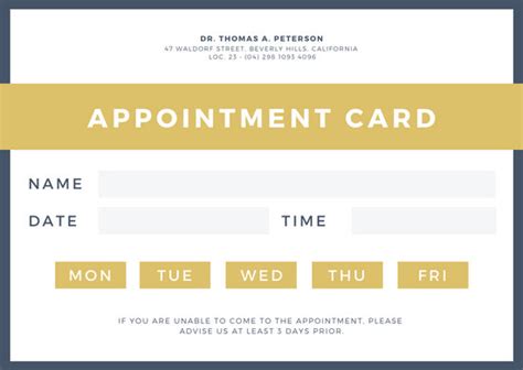 Customize 20 Appointment Card Templates Online Canva