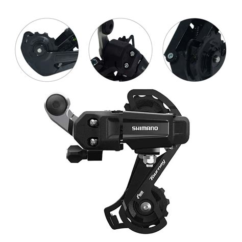 Cambio Traseiro Shimano Tourney Rd Ty200 6 7V Sem Gancheira Preto