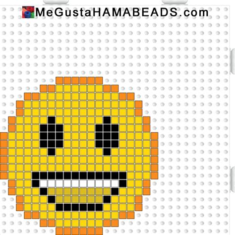 Smiley Hama Perler Beads Pattern Hama Beads Perler Beads Ideas