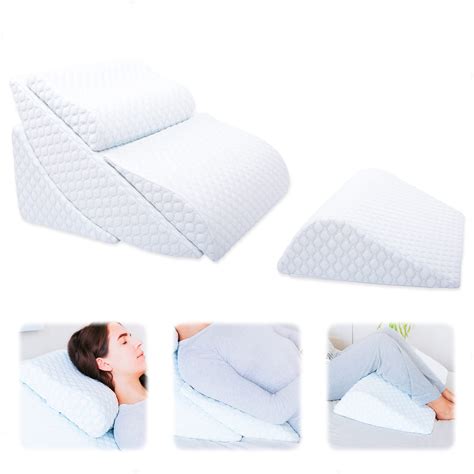 Adjustable Orthopedic Bed Wedge Pillow Set Nellis Auction