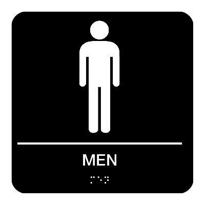 Men - Braille Restroom Signs | Seton