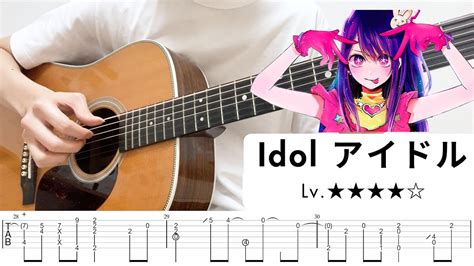 【tabtutorial】idol Yoasobi Oshi No Ko Op Fingerstyle Guitar Youtube