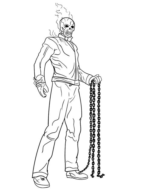 Motoqueiro Fantasma Para Colorir - 39+ Desenhos do Motoqueiro Fantasma para Imprimir e Colorir