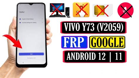 VIVO Y73 FRP Bypass Android 12 VIVO Y73 V2059 FRP Bypass VIVO