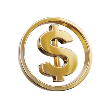 Coin Dollar D Rendering Isolated Money Sign Cash Dollar Logo Png