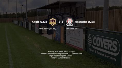 Report: Alfold U23s 2-1 Hassocks U23s | Hassocks Football Club