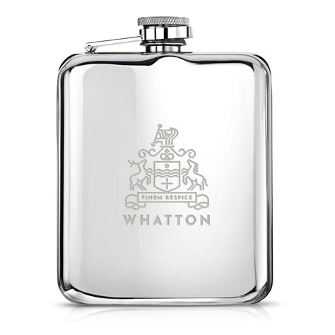 High Polish Hip Flask Personalised And Engraved For Him Engravers Guild