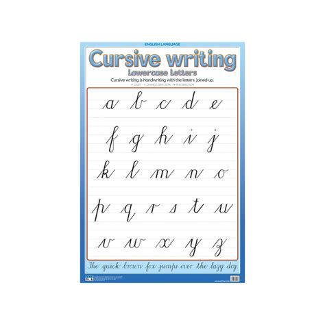 Cursive Writing Lowercase Play School Room Cc