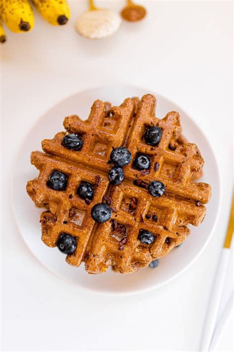 Waffles De Banana Y Chocolate Sin Azucar Cocina Vegano Receta En 2020 Chocolate Sin Azucar