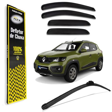 Kit Calha De Chuva Palheta Renault Kwid