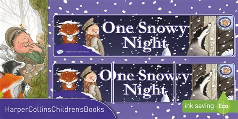 FREE! - Percy the Park Keeper: One Snowy Night: Display Banner