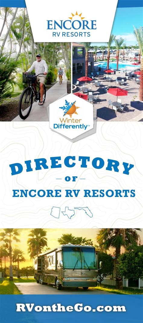 Encore RV Resorts Directory | Resort, Rv, Arizona