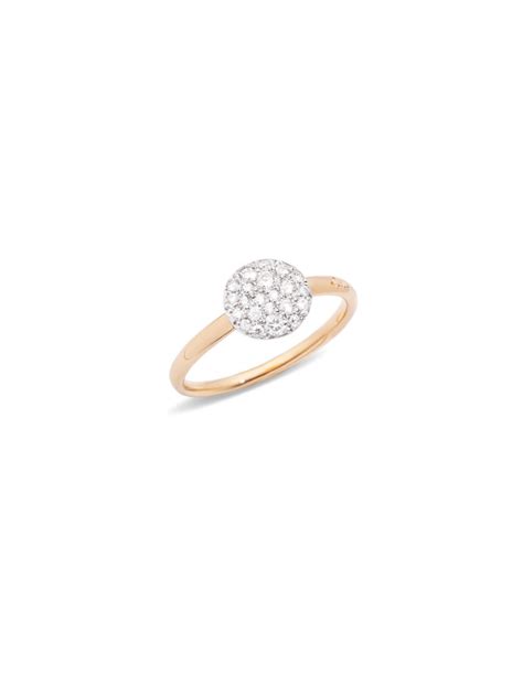 Lo Smeraldo POMELLATO Sand Collection Ring With White Diamonds