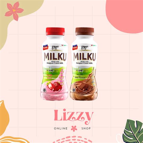 Jual Milku Susu Uht Made With Belgian Cows Milk Kemasan Botol Ml