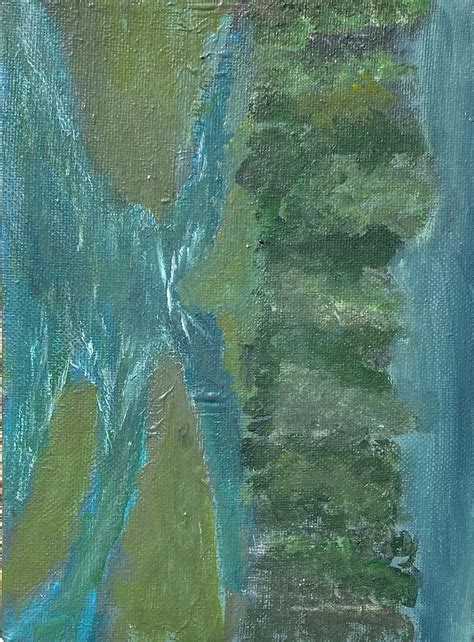 Bog Water Blue, by me, acrylic on canvas, 2022 | Scrolller