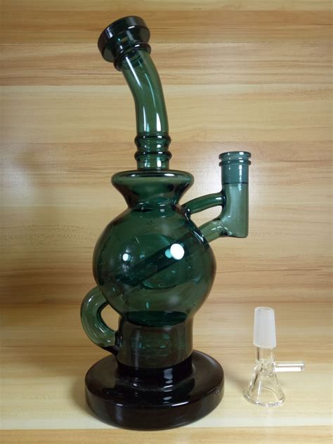 Buy Dropship Products Of All Color Lake Green Bong Double Ball Design ...