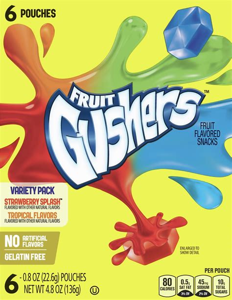 Fruit Gushers Variety Pack Fruit Flavored Snacks 6ct 6 Ct Shipt