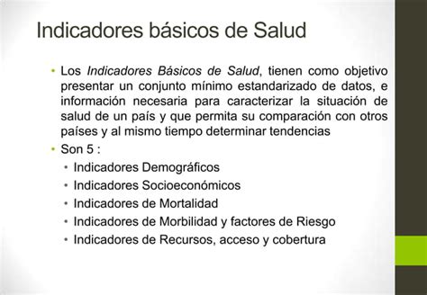 Indicadores De Salud