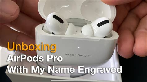 Unboxing Airpods Pro With My Name Engraved Quickie No Review Youtube