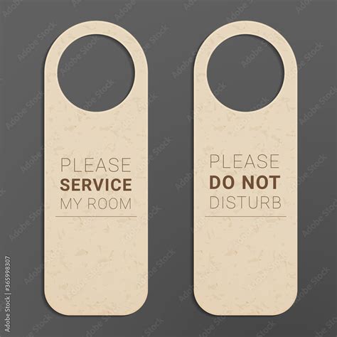 Please Do Not Disturb Sign Hotel