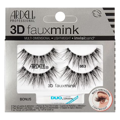 Ardell 3D Faux Mink 863 Lashes 1 Gram Duo Pipette 2 Pairs Walmart