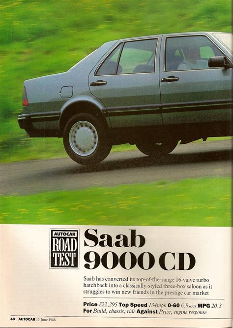 Saab 9000 Cd 20t Road Test 1988 Flickr