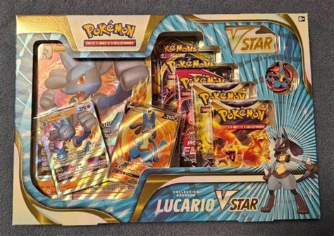 Coffret Lucario Vstar Collection Premium Pokemon Booster Stars