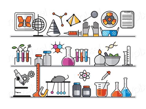 Illustration chemistry laboratory instruments set | Free Vector - rawpixel