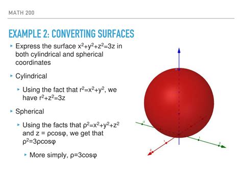 Ppt Spherical And Cylindrical Coordinates Powerpoint Presentation