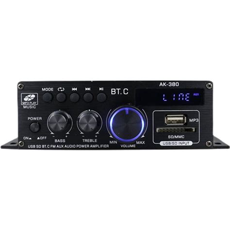 Guiwuu 2x AK380 800W 12V Güç Amplifikatörü Bluetooth Stereo Fiyatı