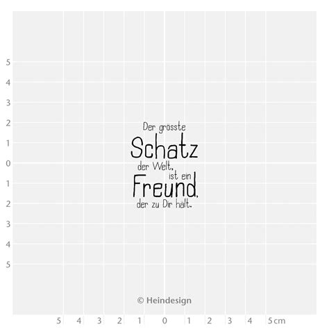 Motivstempel Titel Der größte Schatz der Welt ist ein Freund der zu