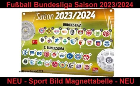 Fussball Bundesliga Sport Bild Magnettabelle Saison