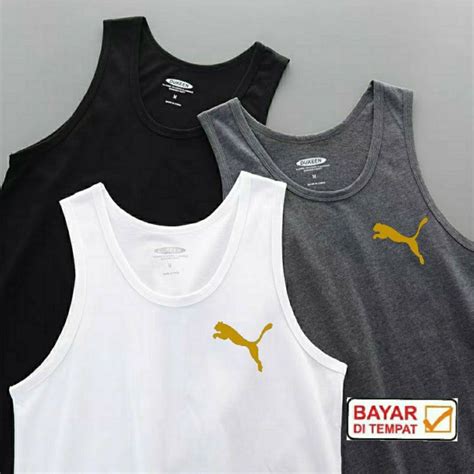 Jual Singlet Pria Jaguar Gold Kaos Singlet Pria Cotton Combed Tanktop