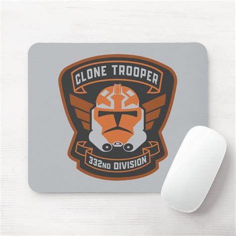 The Clone Wars | Clone Trooper Emblem Mouse Pad | Zazzle | Clone ...