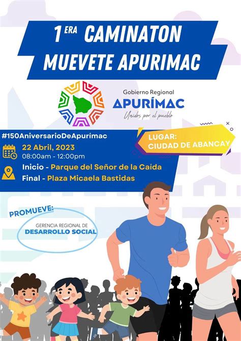 Primera Caminatón MUEVETE APURÍMAC 2023 por los 150 Años de Creación