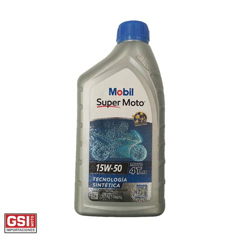 Aceite Mobil Sintetico Super Moto T Mx W Gsi Moto