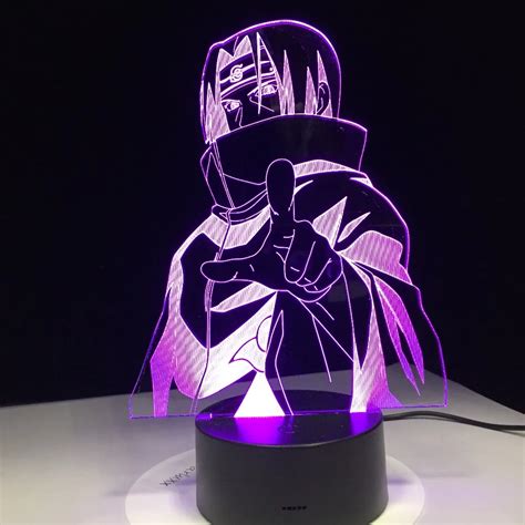 Buy Naruto Itachi Uchiha Colors D Illusion Led Desk Lamp Lamps