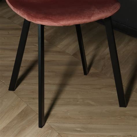 Eetkamerstoel Simpy Oud Roze Velvet Aq Living