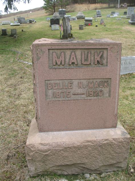 Belle N Fleming Mauk Find A Grave Memorial