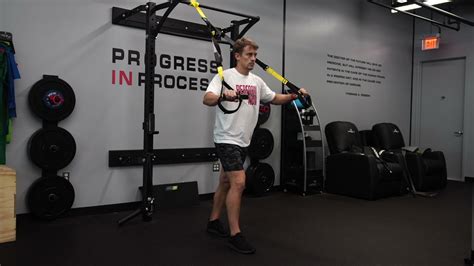 TRX Chest Press Staggered Stance YouTube