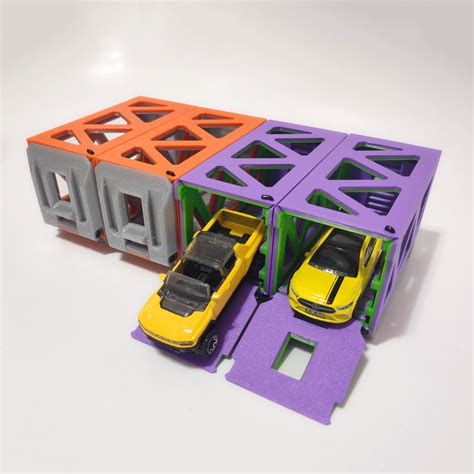 Free 3mf File Matchbox Modular Toy Car Garage 🚗・3d Printable Design To