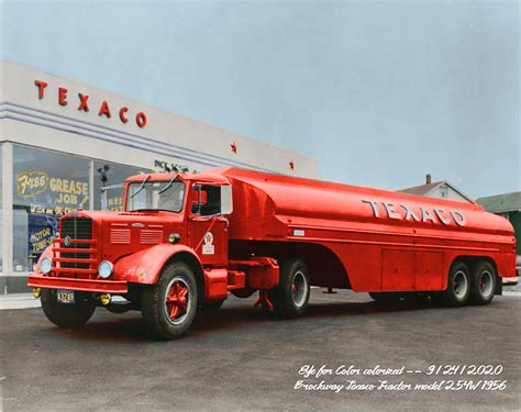 Brockway Texaco Tractor Model W Colorized