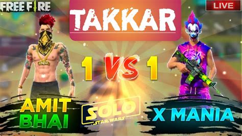 Amitbhai Vs X Mania1 Vs 1clash Squad In Free Fire Garenasolo Vs