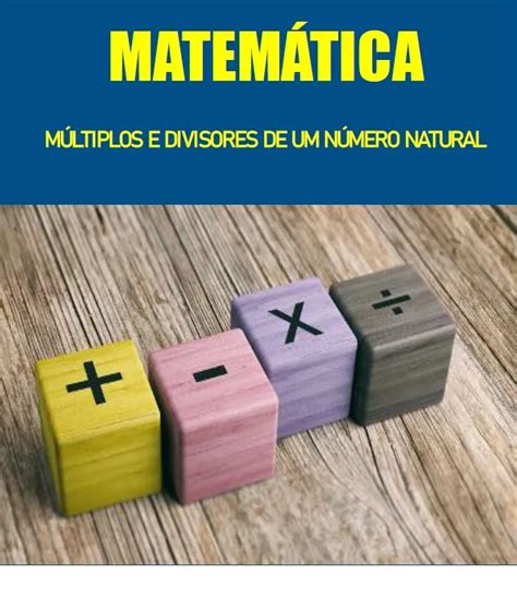 Saberresumos Br Matem Tica M Ltiplos E Divisores De