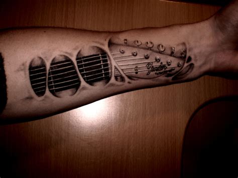 Guitar Tattoos Designs, Ideas and Meaning | Tattoos For You